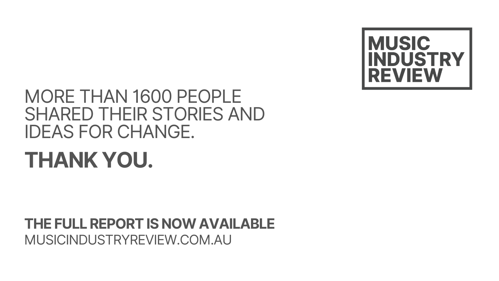 Music Industry Review Findings Published